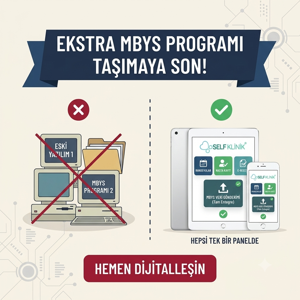 Self Klinik MBYS entegrasyonlu klinik yönetim yazılımı